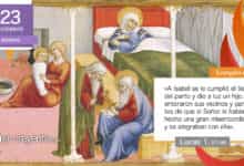 Photo of Evangelio del día 23 diciembre 2022 (Isabel dio a luz un hijo)