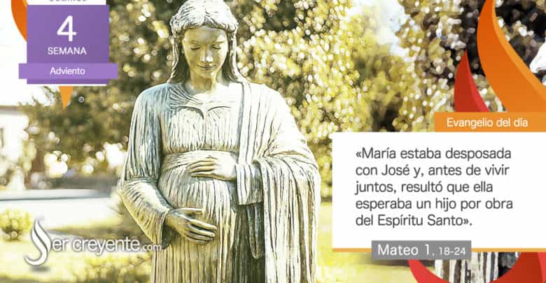 Photo of Evangelio del día 18 diciembre 2022 (María esperaba un hijo por obra del Espíritu Santo)