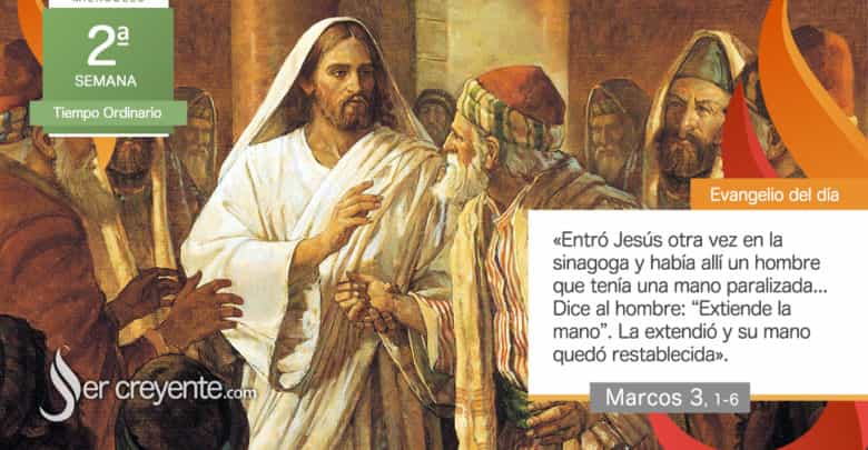Photo of Evangelio del día 21 enero 2026 (Había un hombre con la mano paralizada)