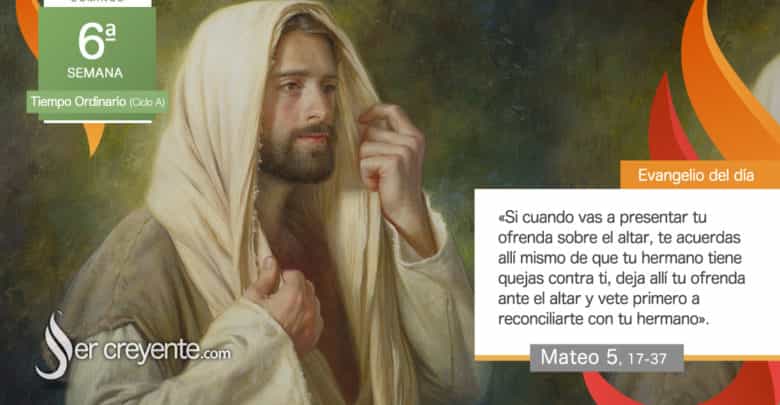 Photo of Evangelio del día 15 febrero 2026 (Vete primero a reconciliarte con tu hermano)