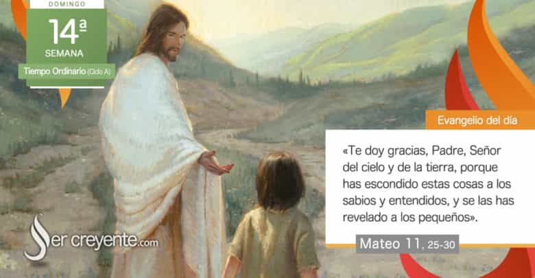 Photo of Evangelio del día 9 julio 2023 (Padre, te has revelado a los pequeños)