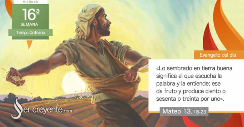 Photo of Evangelio del día 26 julio 2024 (Tierra buena que produce ciento por uno)