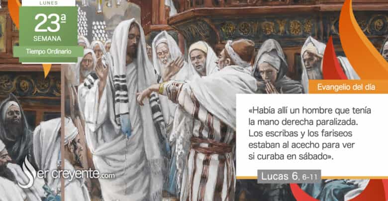 Photo of Evangelio del día 9 septiembre 2024 (¿Qué está permitido hacer en sábado?)
