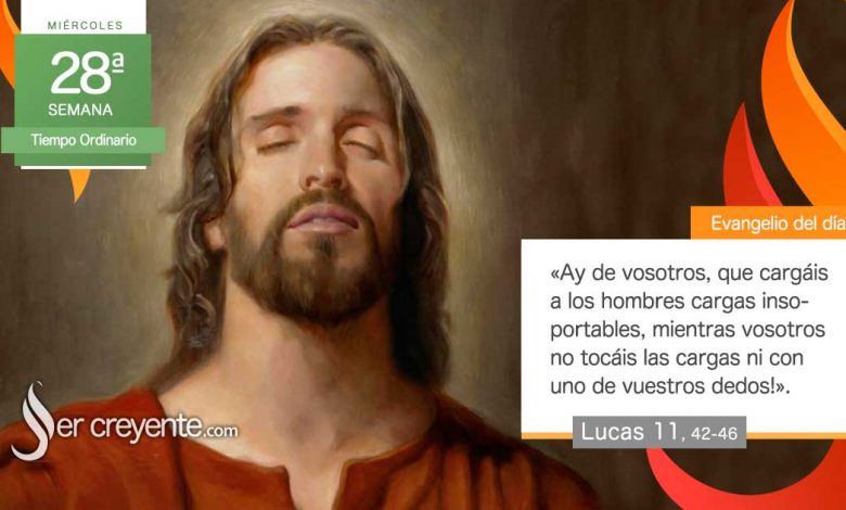 Photo of Evangelio del día 16 octubre 2024 (Cargáis cargas insoportables)