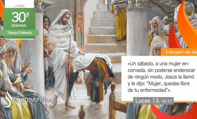 Photo of Evangelio del día 27 octubre 2025 (Mujer, quedas libre de tu enfermedad)