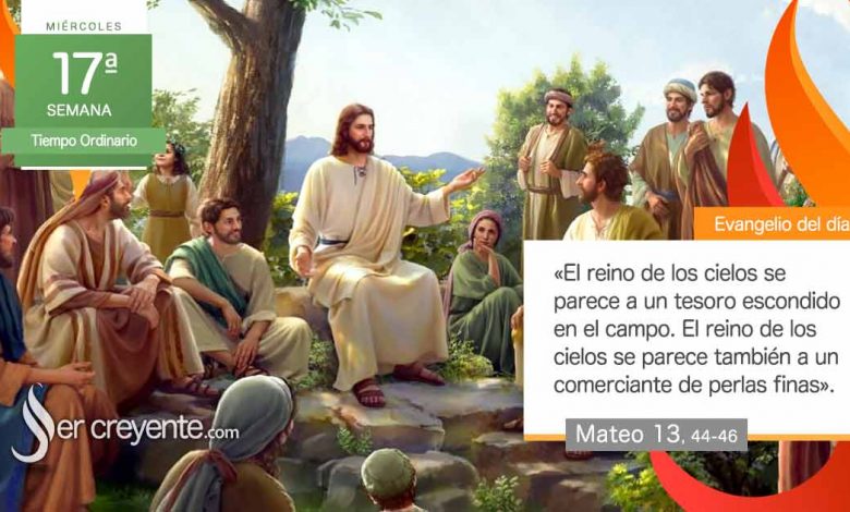 Photo of Evangelio del día 30 julio 2025 (El reino se parece a un tesoro escondido)
