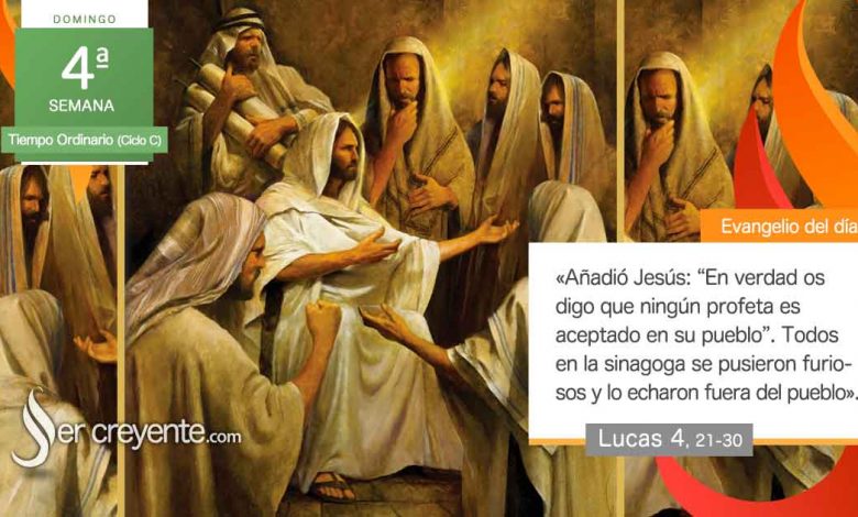 Photo of Evangelio del día 30 enero 2022 (Ningún profeta es aceptado en su pueblo)